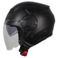 Casco Moto Abierto Jet Vito Isola Negro Mate - URA Moto