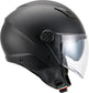 Casco Moto Abierto Jet Vito Doble Visor Sarenta Negro Mate