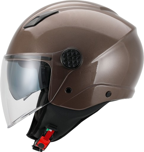 Casco Moto Abierto Jet Vito Doble Visor Sarenta Bronzo