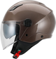 Casco Moto Abierto Jet Vito Doble Visor Sarenta Bronzo