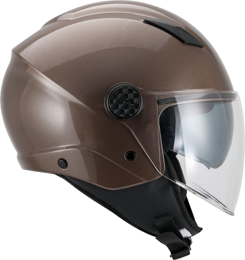 Casco Moto Abierto Jet Vito Doble Visor Sarenta Bronzo