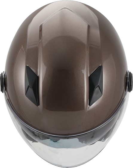 Casco Moto Abierto Jet Vito Doble Visor Sarenta Bronzo