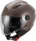 Casco Moto Abierto Jet Vito Doble Visor Sarenta Bronzo