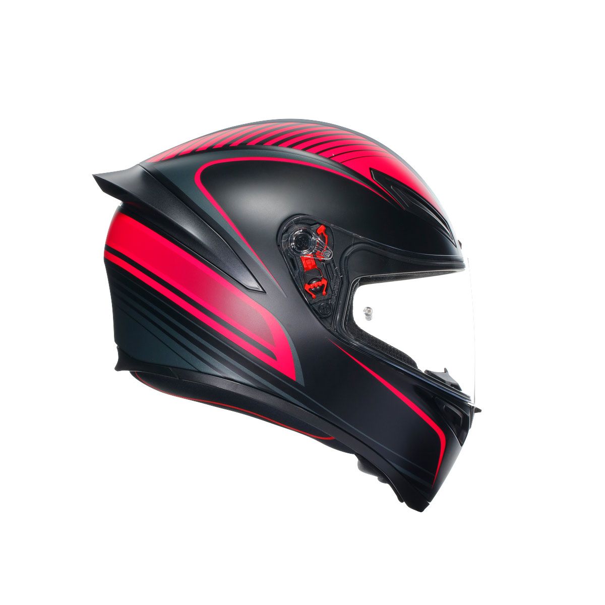 Casco Moto AGV K1 S AGV E2206 WARMUP BLACK/PINK - URA Moto