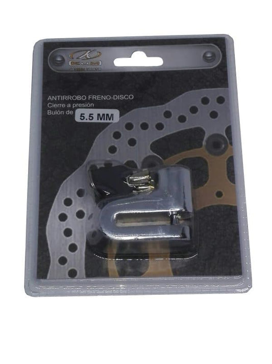 Antirrobo Disco Moto 5mm Cromado