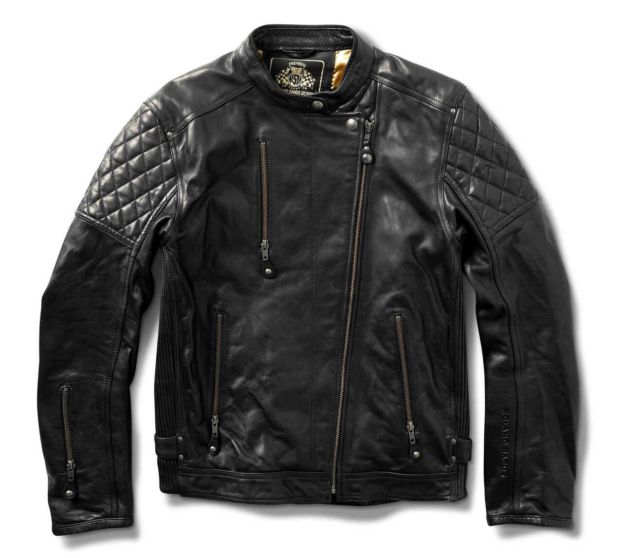 Chaqueta Piel Moto Roland Sands Design Clash Negra