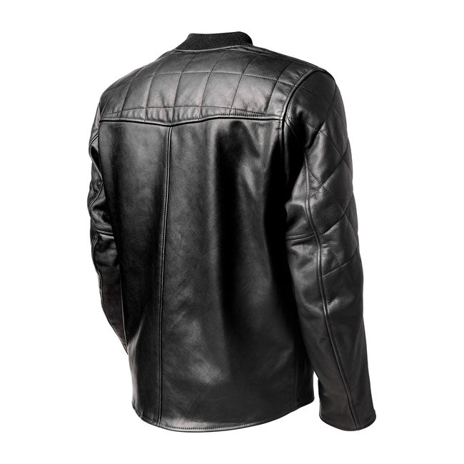 Chaqueta Piel Moto Roland Sands Hemlock Negra - URA Moto