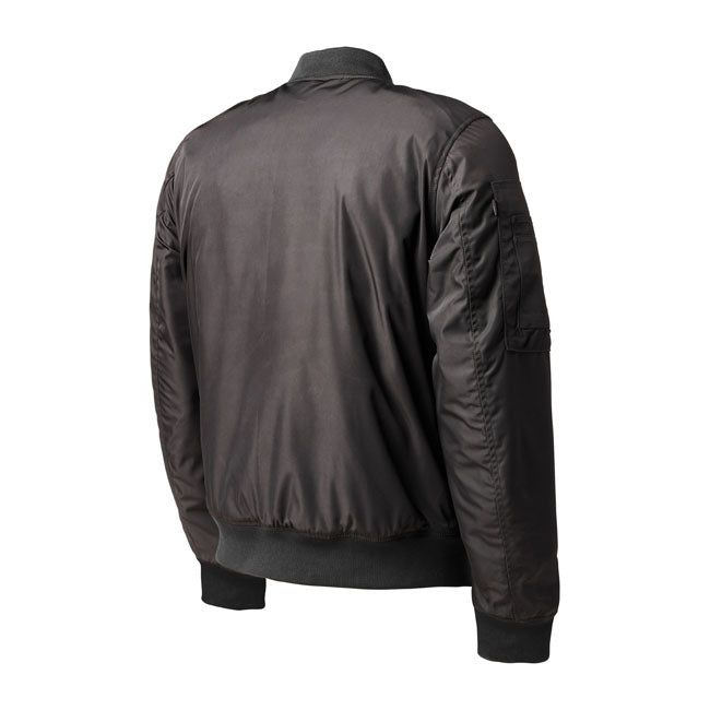 Chaqueta Bomber Moto Palomar Negra - URA Moto