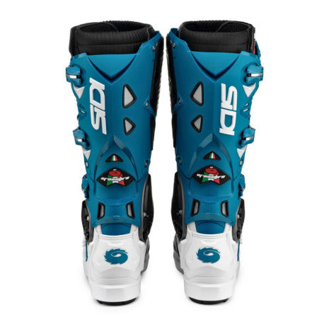 Botas Moto SIDI Crossfire 3 SRS Blanco Azul Petroleo