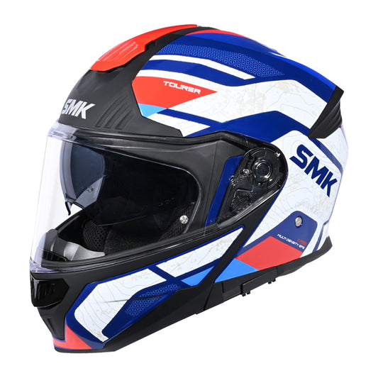 Casco moto SMK Modular Gullwing Navigator Decorado Mate (MA513)