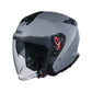 Casco moto SMK Jet GTJ Gris Cemento Mate (MA600)