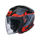 Casco moto SMK Jet GTJ Escape Decorado Brillo (GL236)