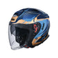 Casco moto SMK Jet GTJ Escape Decorado Brillo (GL575)