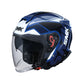 Casco moto SMK Jet GTJ Tourer Decorado Brillo (GL515)