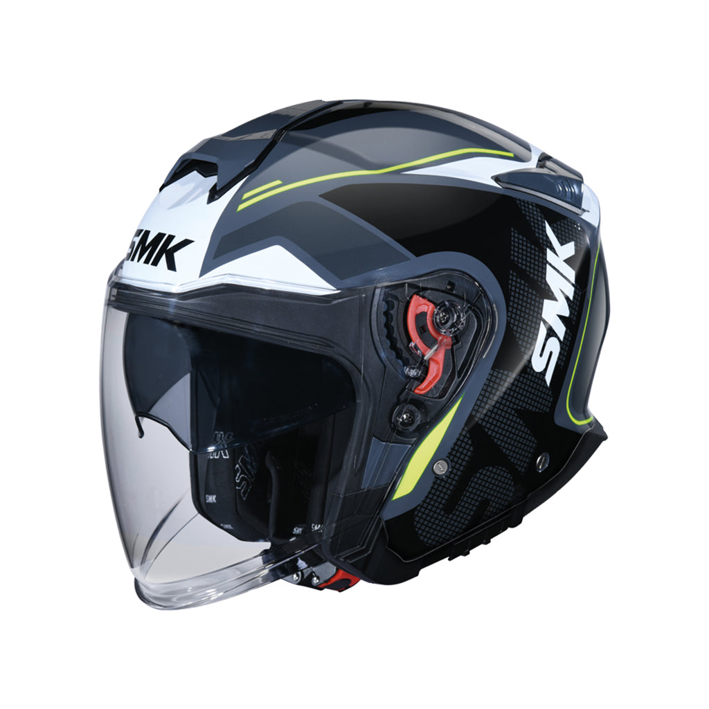 Casco moto SMK Jet GTJ Tourer Decorado Brillo (GL614)