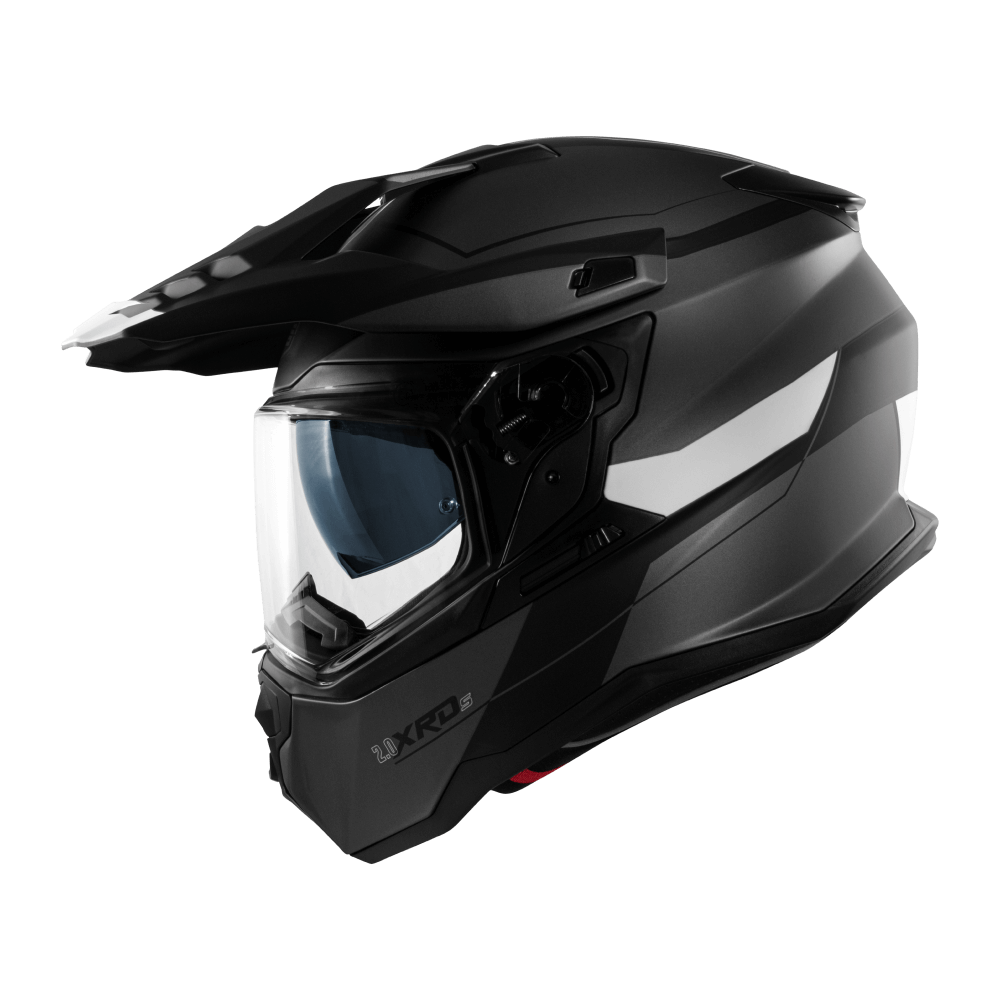 Casco moto Integral CMS XRDS 2.0 Ridge Ice White - URA Moto