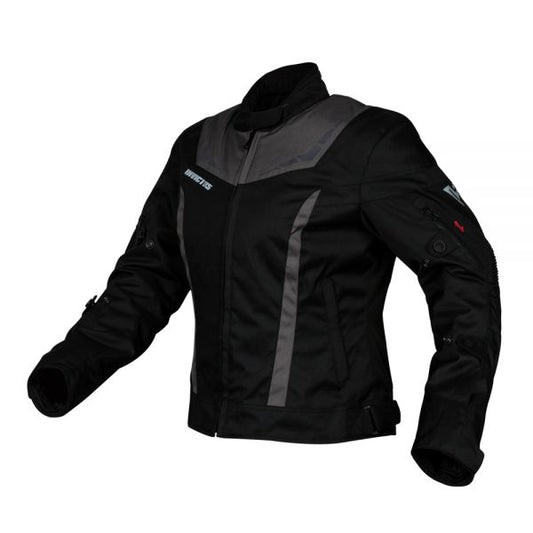 Chaqueta Moto Mujer Invictus Corta Diana Black Grey