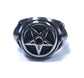 Anillo Acero Estrella Cruz Baphomet - URA Moto