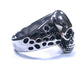 Anillo Acero Calavera Lateral Leopardo - URA Moto