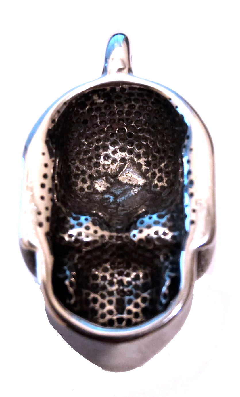 Colgante Acero Calavera Plana Biker - URA Moto