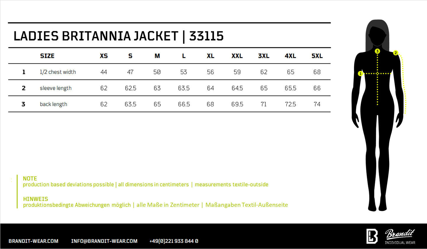 Chaqueta Brandit Britannia Mujer Verde - URA Moto