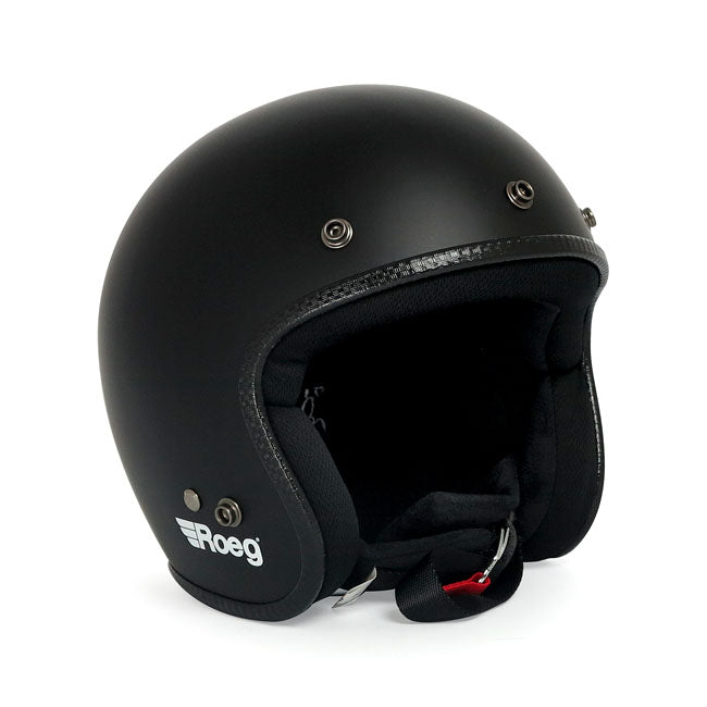 Casco moto Jet Roeg Matte Black - URA Moto