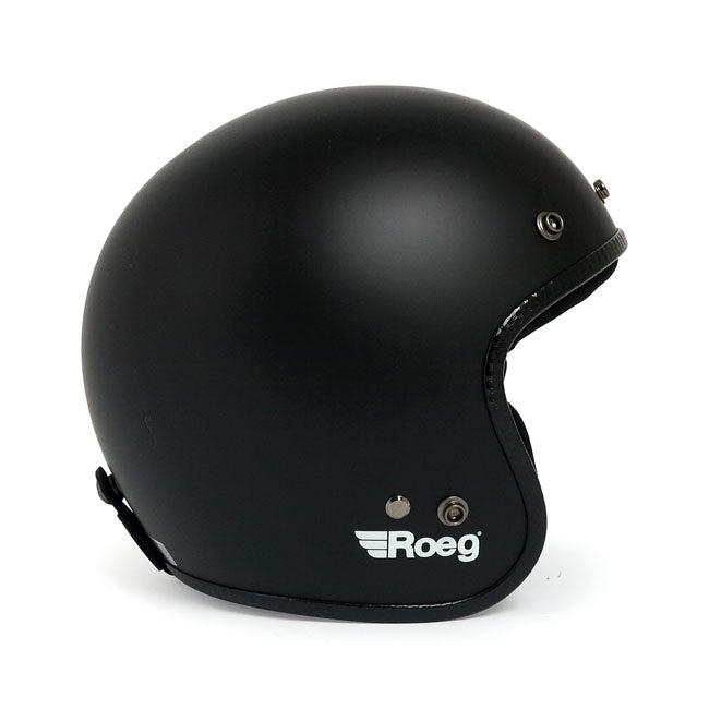 Casco moto Jet Roeg Matte Black - URA Moto