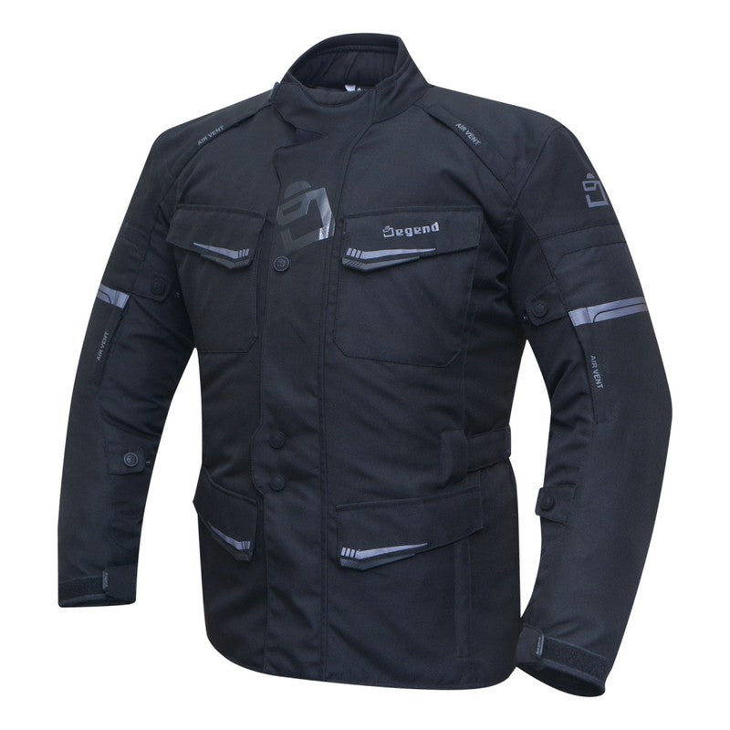 Chaqueta moto hombre Travel Negra Degend - URA Moto