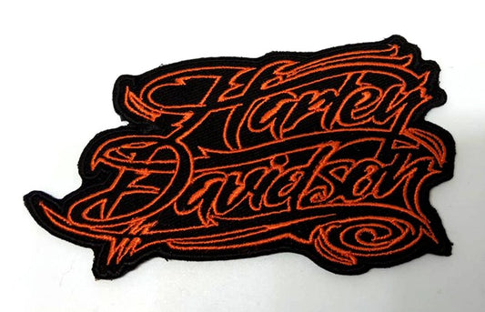 Parche Bordado Marca Moto Harley Davidson Letras - URA Moto